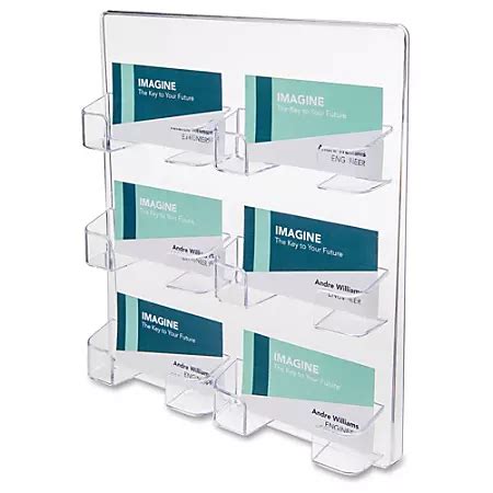 deflecto wall mount business card holder|outdoor business card dispenser.